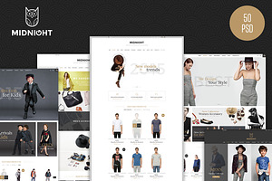 MidNight - Fashion eCommerce PSD