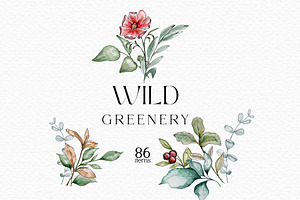 Wild Greenery Watercolor