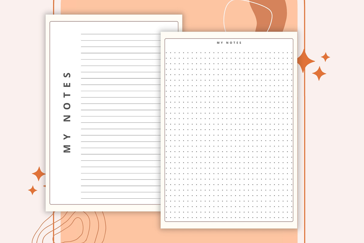 Digital Notes Templates | Goodnotes, a Stationery Template by CreativeBundlex (Photo 2 of 10)