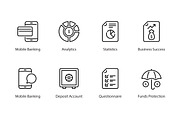 Finance 56 thin line icons, an Outline Icon by vectorstank (Thumbnail 4 of 9)