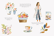 autumn clipart cozy cottage png, a Decorative Illustration by Patishop Art (Thumbnail 3 of 8)