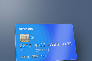 Realistic Credit/Debit Card Mockup