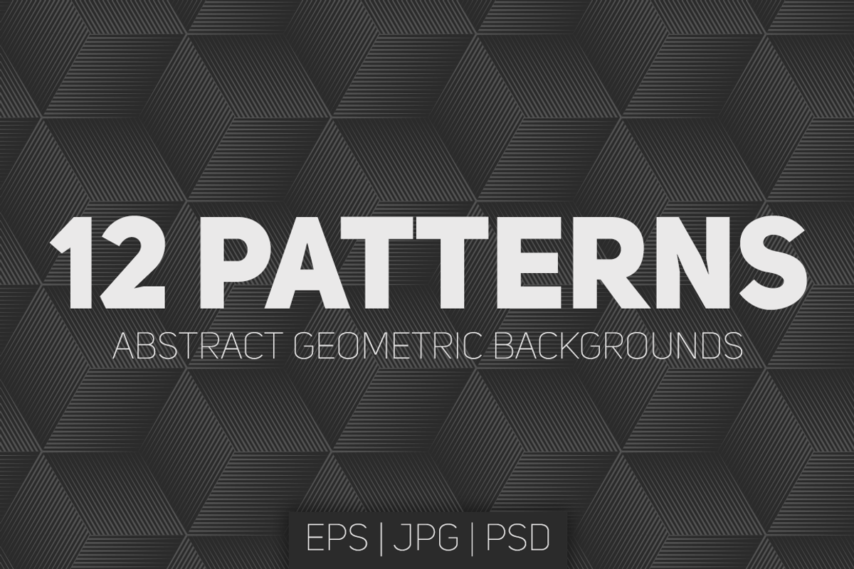 12 Seamless Geometric Patterns