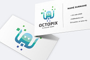 Octopus Pixel Logo Template, a Branding & Logo Template by Design_Planet (Thumbnail 2 of 5)