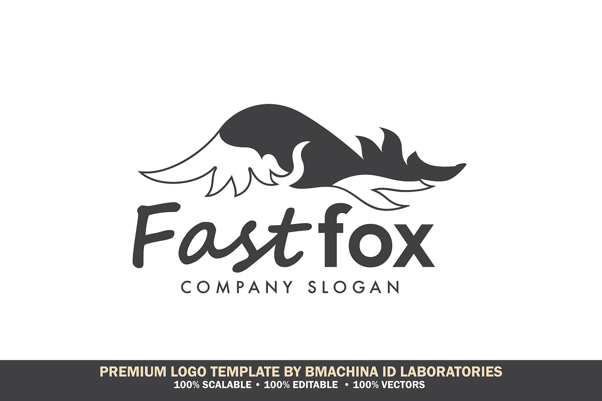 FastFox Logo Template, a Branding & Logo Template by BMACHINA Labs.