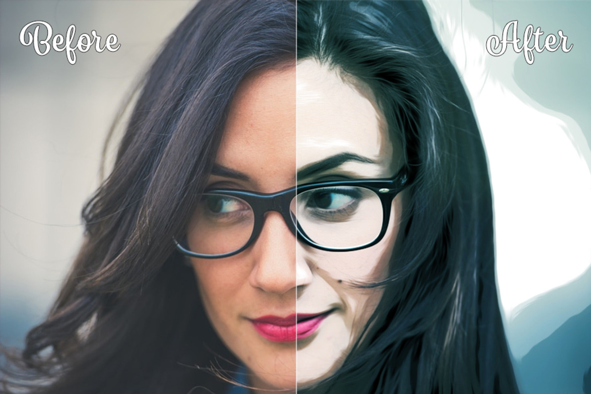 25 Cartoon Painting Photoshop Action, an Action Add-On by Viktor (Photo 3 of 11)
