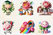 Kindergarten Nursery Kids Peony Sub, an Illustration by SVGArt (Thumbnail 2 of 8)