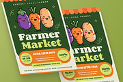 Cute Farmer Market Flyer, a Flyer Template by MMPixelCraft (Thumbnail 2 of 5)