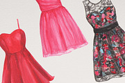 Watercolor Dresses, an Illustration by R.Ewers Designs (Thumbnail 2 of 3)
