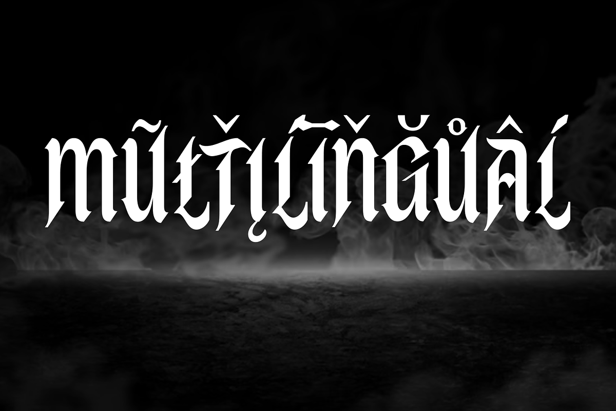 Kuroku – Void Gothic Typeface, a Font by Lurinzu Studios (Photo 11 of 15)