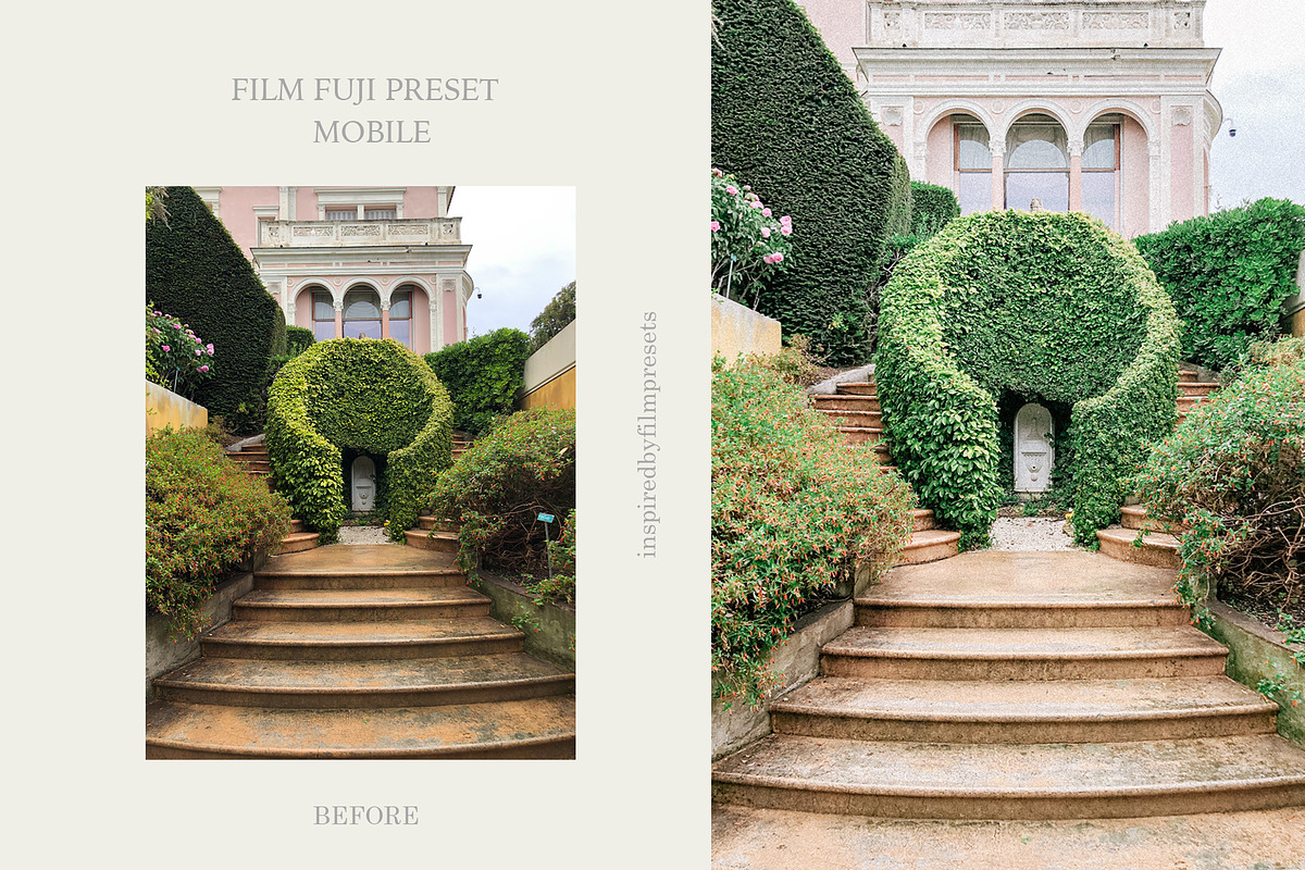 Mobile Lightroom Fuji Film Preset, an Action Add-On by InspiredbyfilmPresets (Photo 2 of 6)