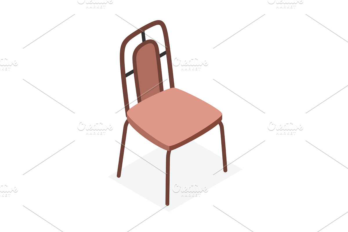 Isometric interior furniture, icon, an Object Illustration by the8monkey