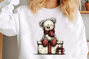Christmas Teddy Bears Clipart, an Illustration by SinaCreation (Thumbnail 5 of 7)