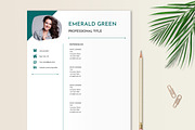 Resume Template Word - Emerald Green, a Resume Template by Stanin Studio (Thumbnail 6 of 10)