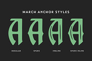 March Anchor & Bonus, a Blackletter Font by IronbirdCreative (Thumbnail 3 of 11)