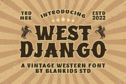 West Django Vintage Western Font, a Font by Blankids Studio (Thumbnail 1 of 6)