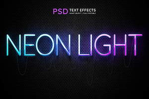 Neon Text Effect Style