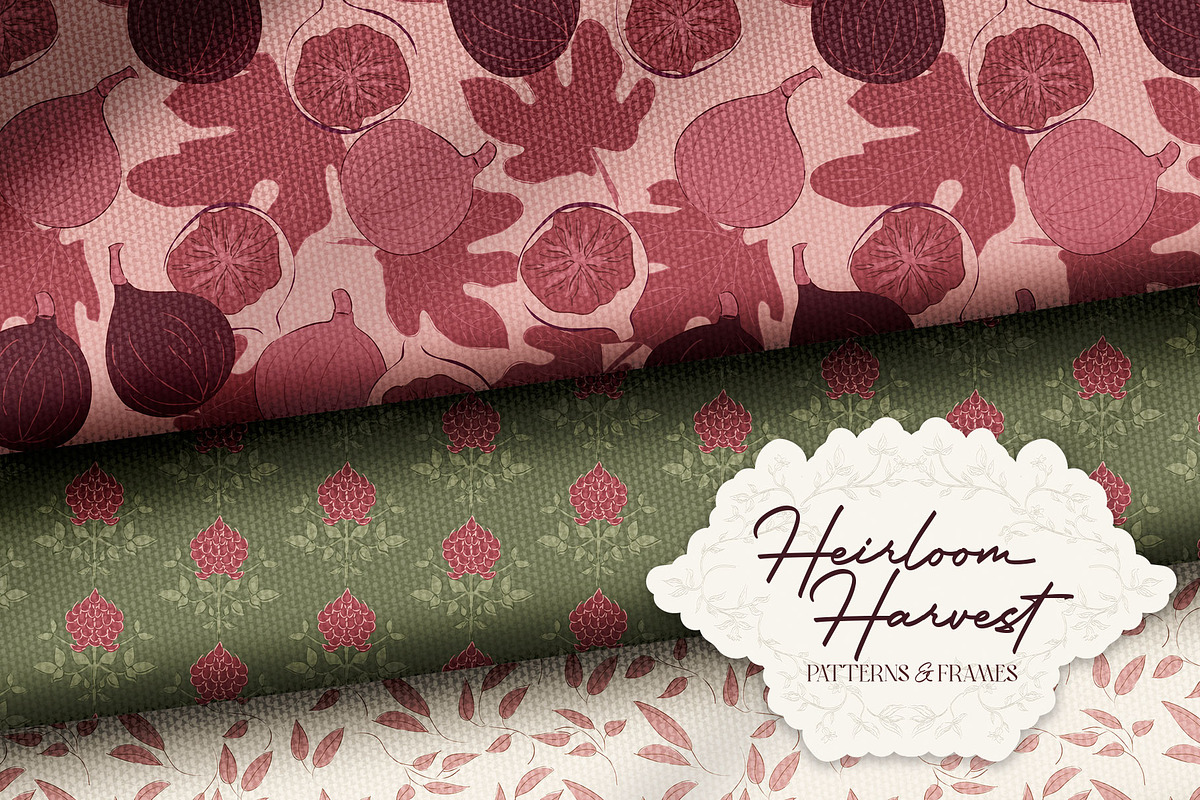 Heirloom Harvest Patterns & Frames, a Pattern Graphic by Mio Buono (Photo 9 of 15)