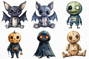 Halloween Gothic Voodoo Doll Clipart, an Illustration by Craft Nest (Thumbnail 3 of 6)