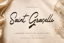 Saint Grasello – Signature Font