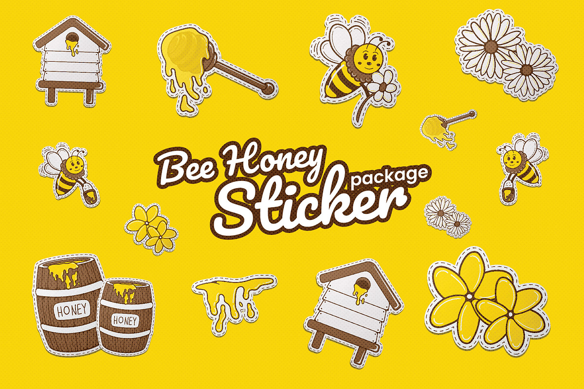 Bee Honey Illustration, an Object Illustration by Decoconio Design (Photo 4 of 6)