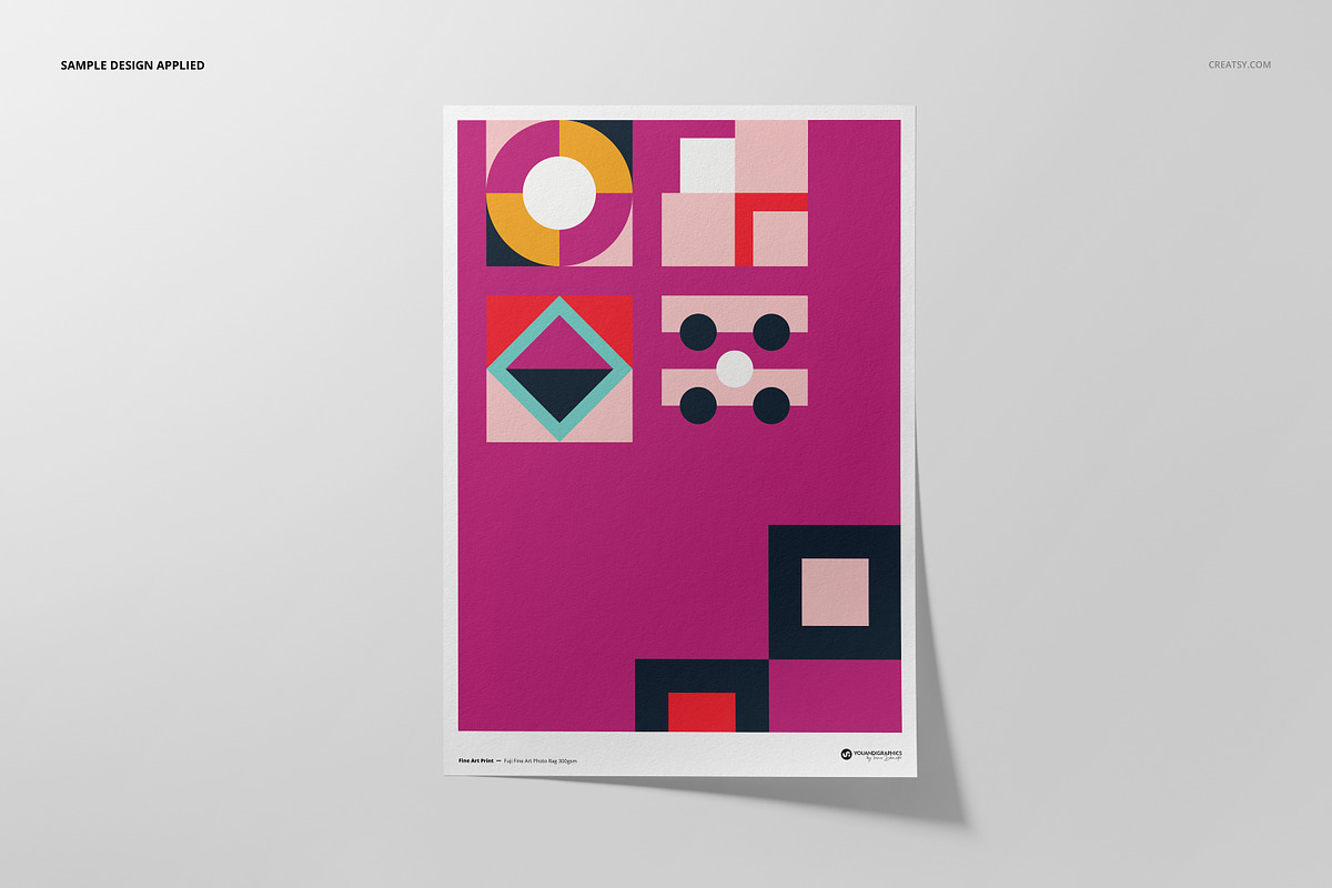 Photo Rag Fine Art Print Mockup, a Print Template by creatsy5 (Photo 8 of 13)
