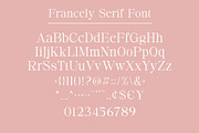 Francely - Elegant Serif Font, a Serif Font by Almeera Std (Thumbnail 8 of 8)