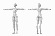 Stylized Girl Abby Shape Mesh, a Characters & Person 3D Model by VK Studio (Thumbnail 3 of 16)
