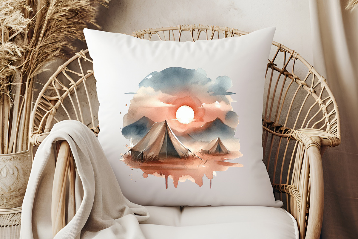 Camping Mode Brushstroke Sublimation, an Illustration by Libby Wishes (Photo 11 of 12)