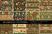 12 Indian Sari Borders Patterns, a Pattern Graphic by Inknfolly (Thumbnail 1 of 7)