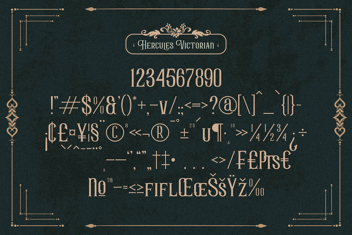 Hercules Victorian Typeface Font, a Sans Serif Font by Storytype Studio (Photo 11 of 14)