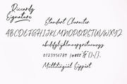Riccardy Signature Font, a Handwritten Font by Art StoreID (Thumbnail 11 of 15)