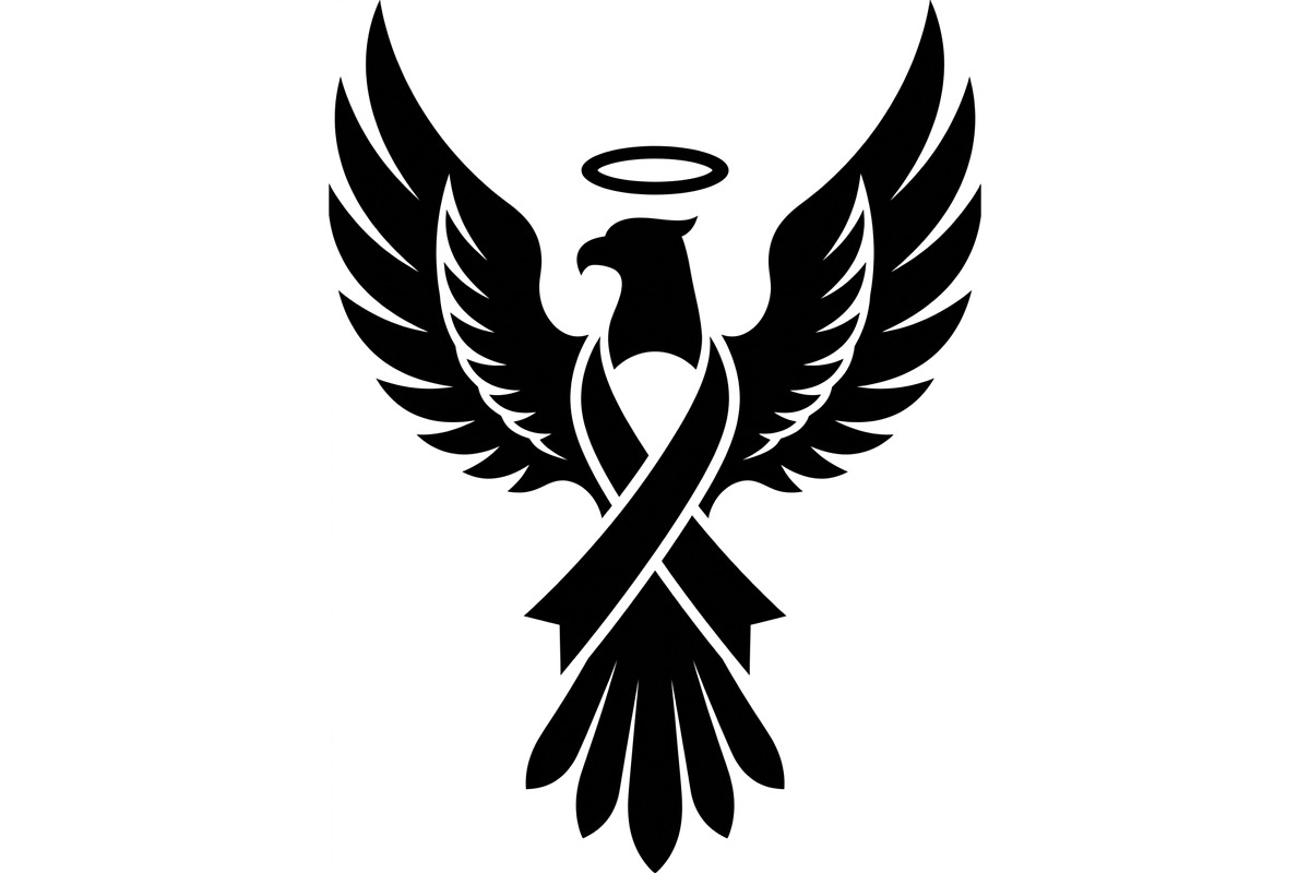Breast Cancer Angel Eagle SVG, a Seasonal Illustration by balal (Photo 5 of 11)