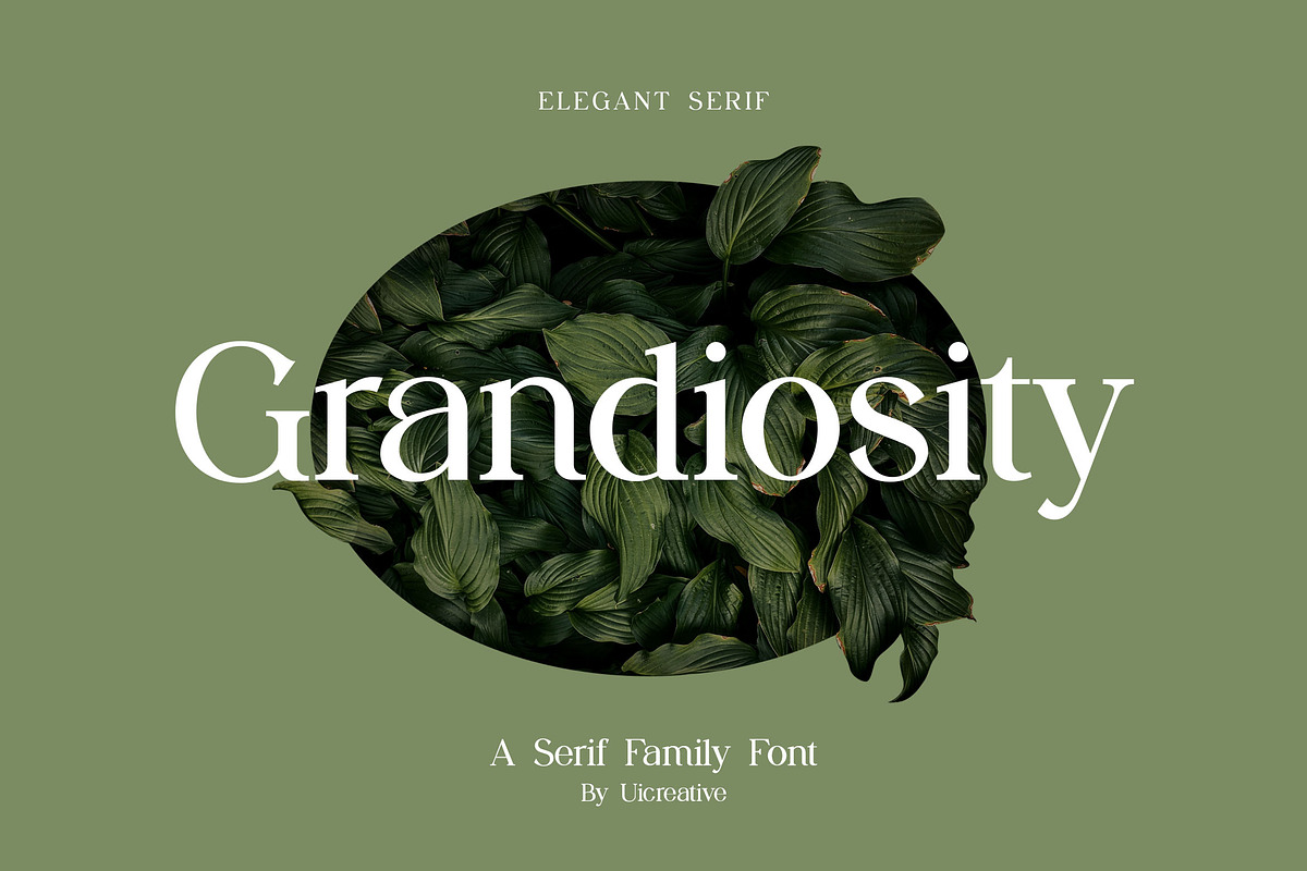 Grandiosity Elegant Serif Font, a Serif Font by UICreative (Photo 1 of 13)