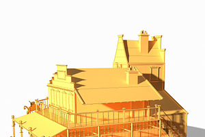 Western Saloon Low Poly