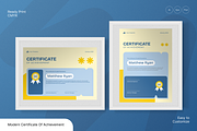 Modern Certificate Of Achievement, a Stationery Template by Annora Studio (Thumbnail 1 of 6)