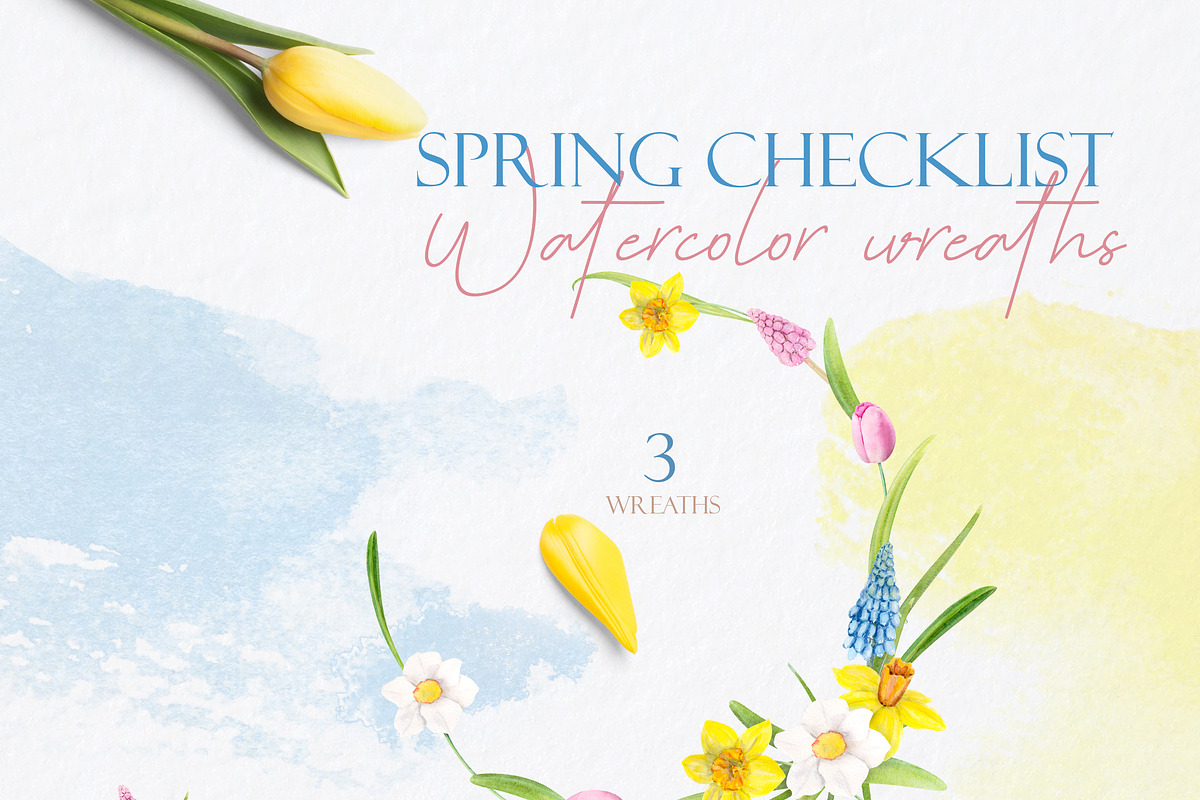 Watercolor Bundle Four Seasons., a Seasonal Illustration by NataliArkushArt (Photo 8 of 65)