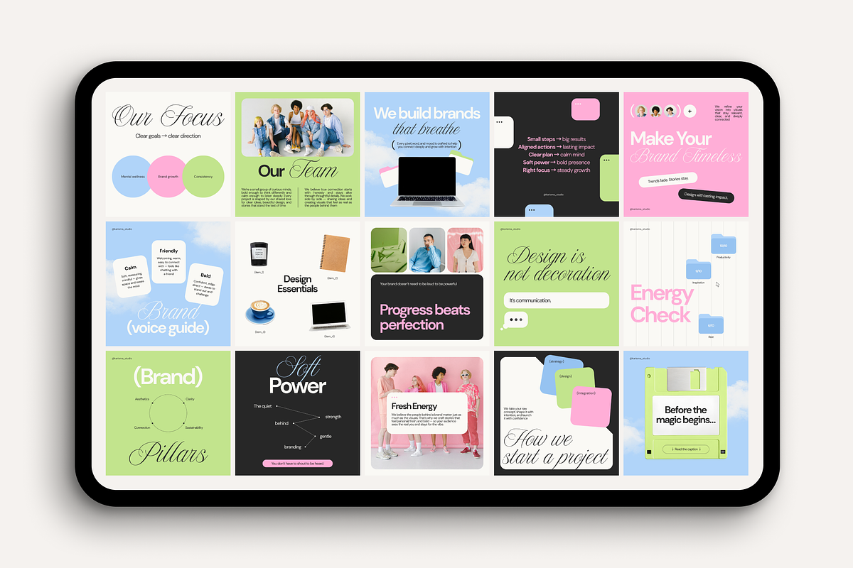 Aesthetic Agency Canva Templates, a Social Media Template by Karisma Studio (Photo 9 of 10)