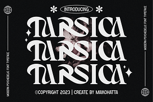 Tarsica - Modern Psychedelic Font