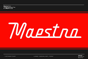 Maestro - Vintage Monoline Font, a Script Font by HRDR (Thumbnail 1 of 11)