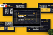 American Football - Rugby Powerpoint, a Presentation Template by Deepslide Studio (Thumbnail 1 of 6)
