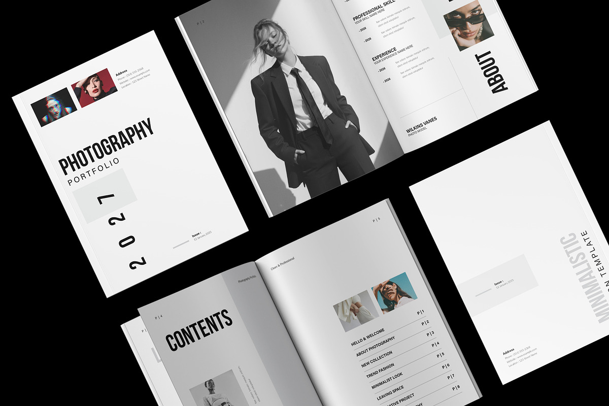 Photography Portfolio Canva Template, a Brochure Template by NorthPeak (Photo 2 of 14)