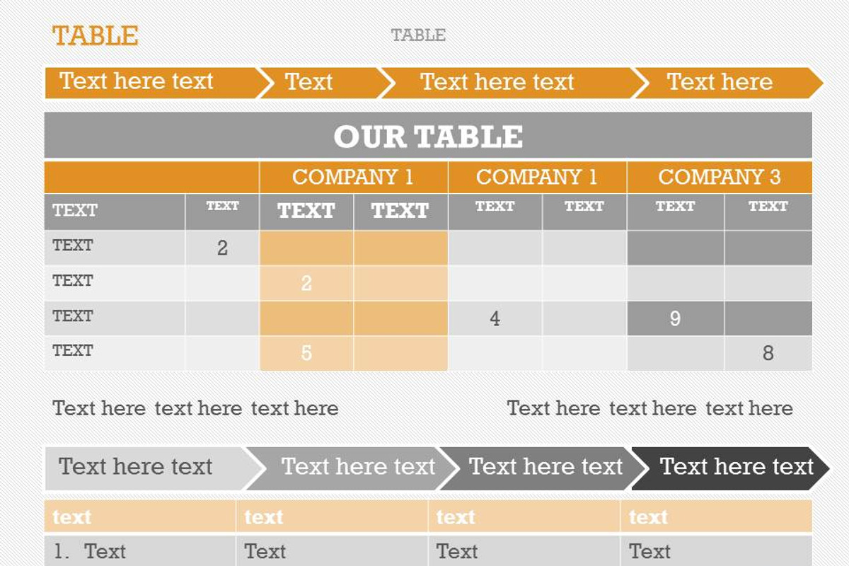 Table 1 PowerPoint Template, a Presentation Template by Yes Presentations (Photo 15 of 20)