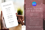 Digital Template Wedding Invitation, a Presentation Template by katyhappyplanner (Thumbnail 3 of 3)