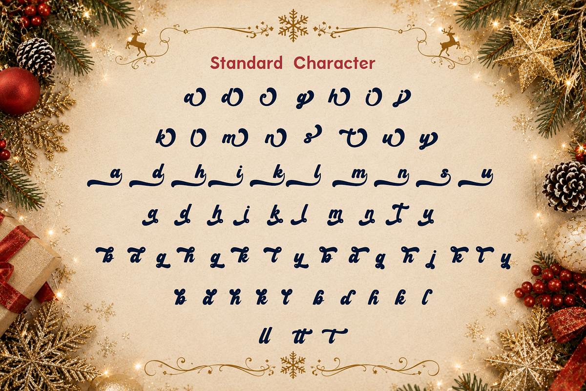 Holiday Fantasy – Christmas Font, a Handwritten Font by Mozatype (Photo 10 of 11)