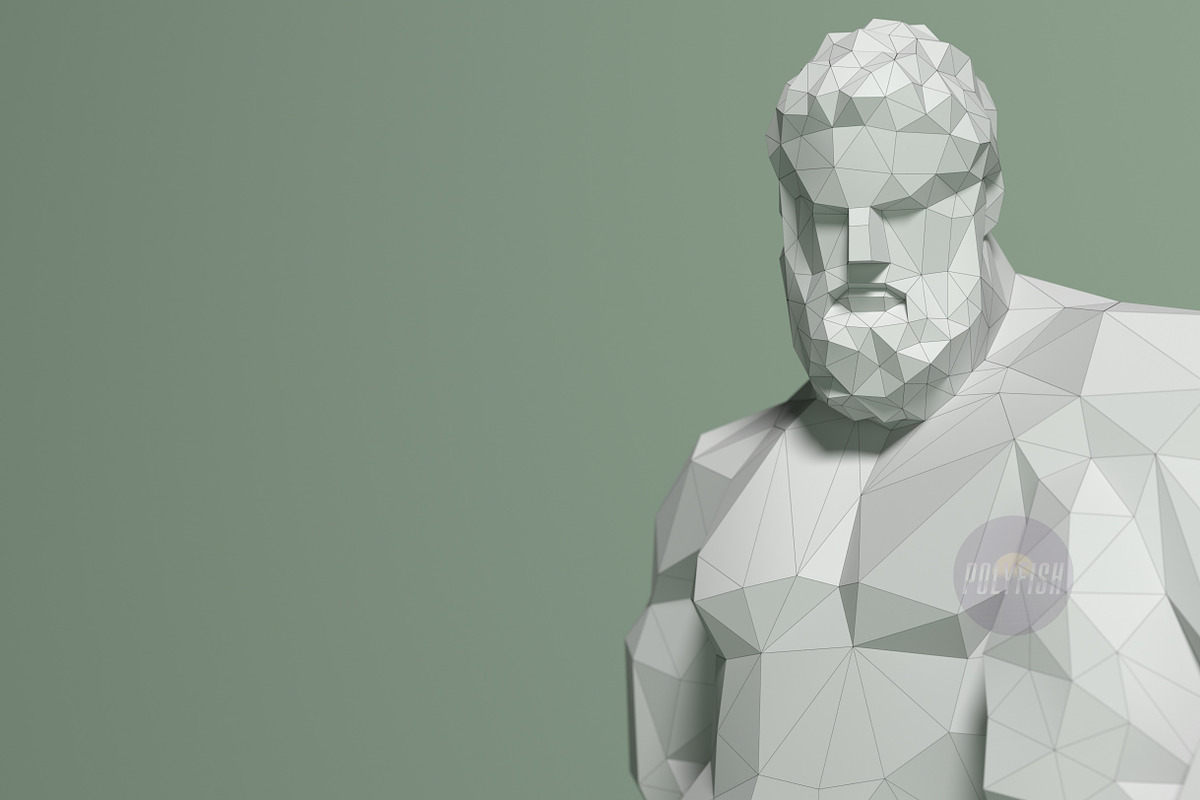 DIY Farnese Hercules 3D template, a Templates & Theme by PolyFish (Photo 7 of 8)