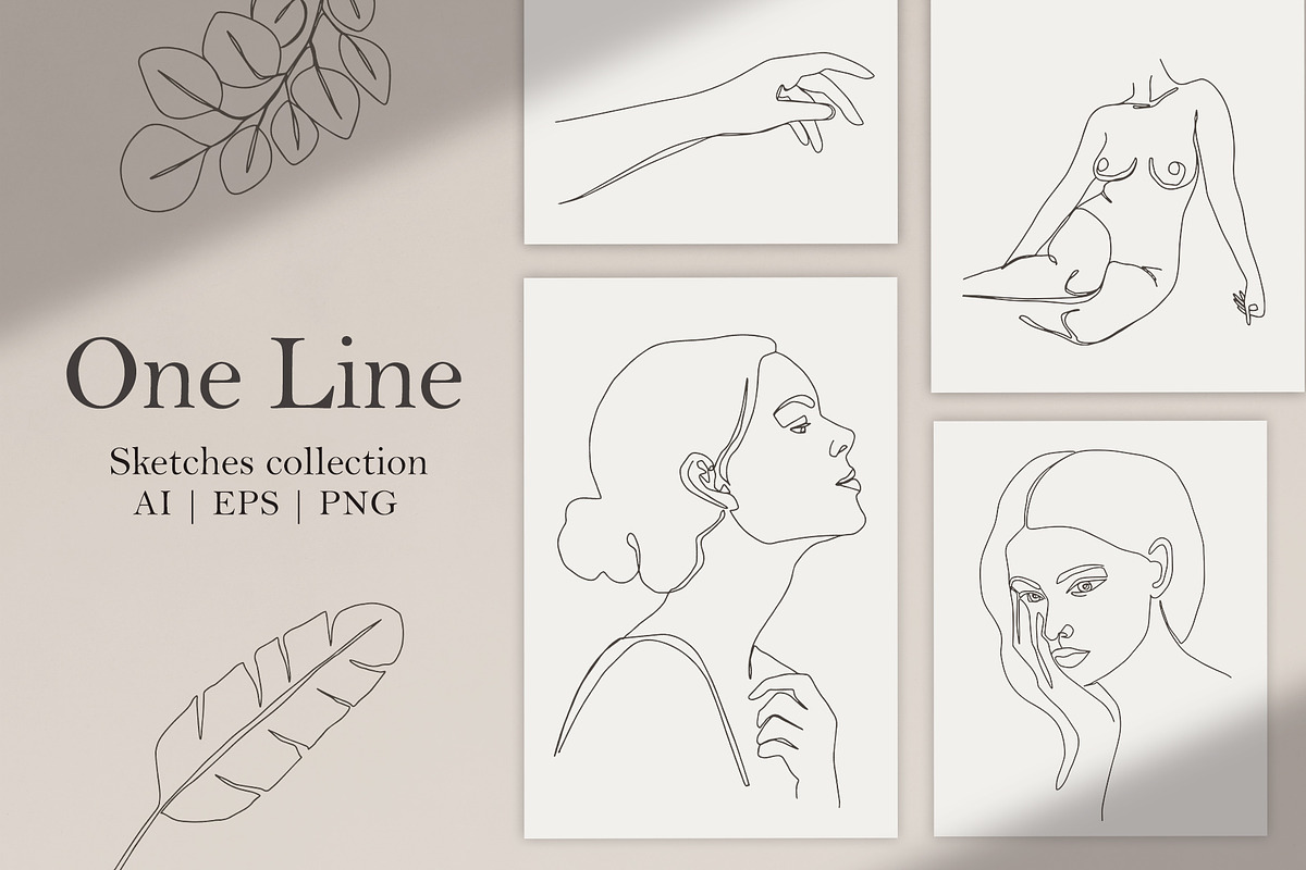 One Line Sketches Collection, a Person Illustration by mejorana (Photo 1 of 11)