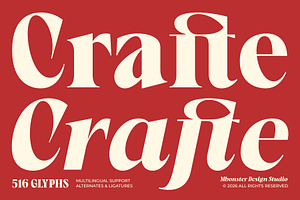 Crafte - Expressive Modern Serif