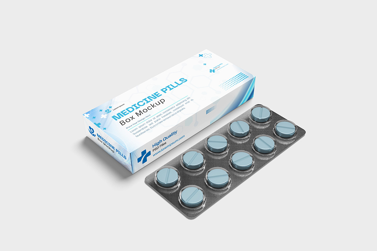 Medicine Pills Box Mockup, a Product Mockup by bimockup (Photo 4 of 6)