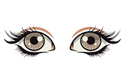 Anime Style Vector Set of Flat Eyes., a Person Illustration by Gomolach (Thumbnail 22 of 25)